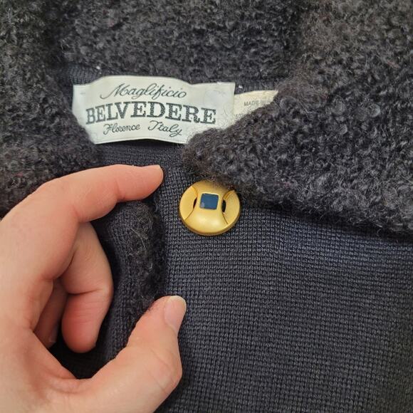 Maglificio Belvedere knit sweater cardigan jacket wool mohair - Picture 7 of 7